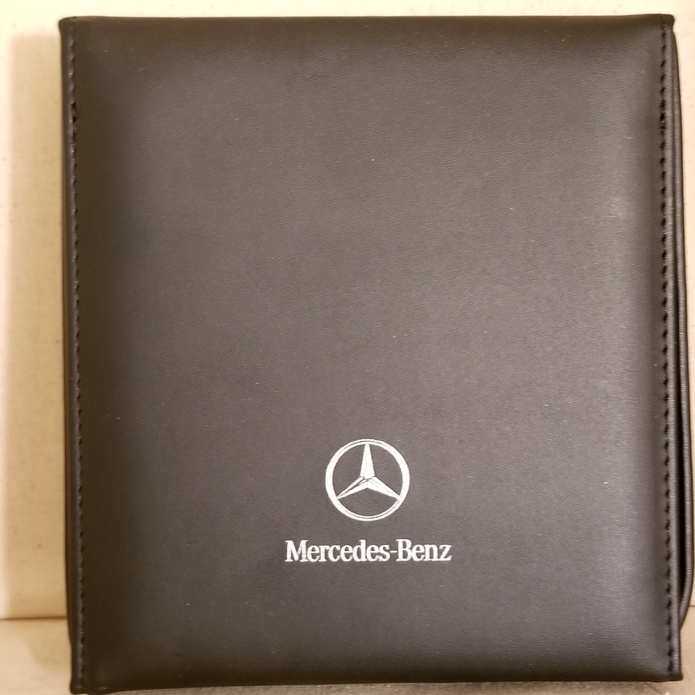 OEM Genuine Mercedes-Benz Leather CD Case Book Holder.